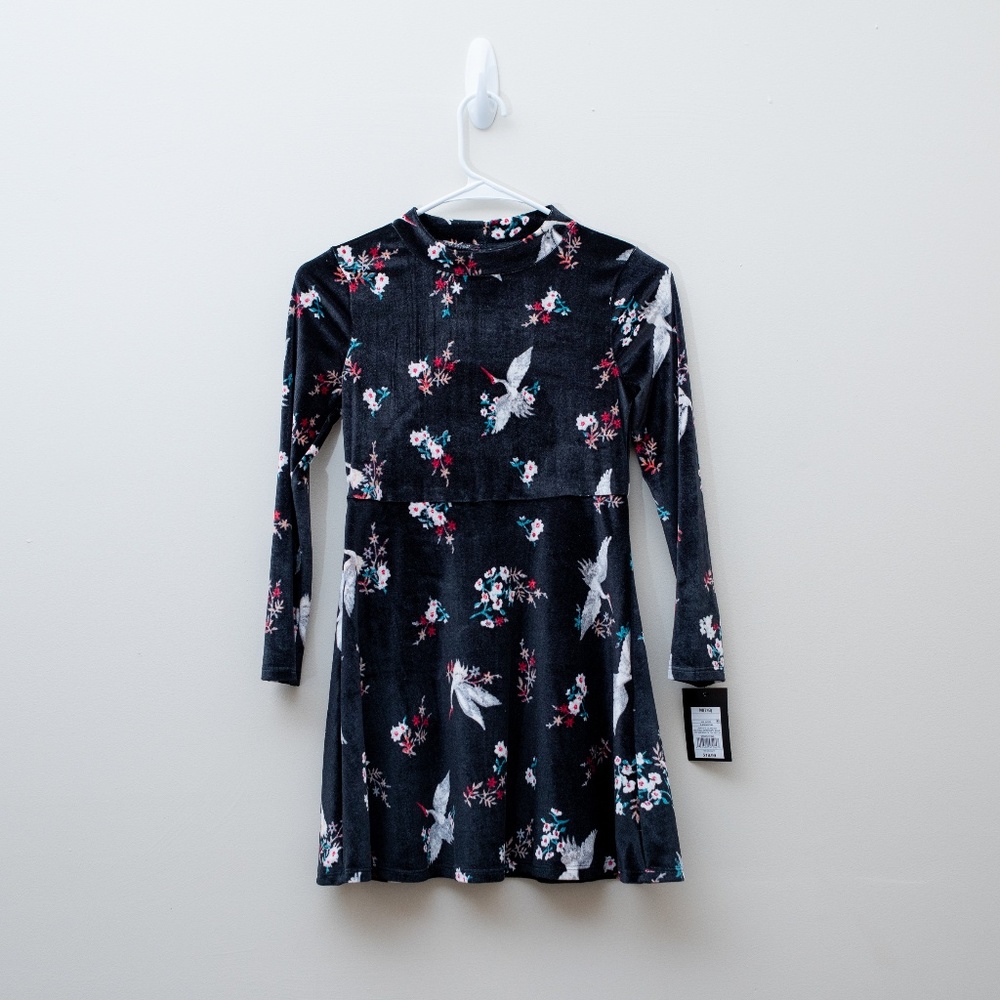 Long Sleeve Velvet Dress - NWT